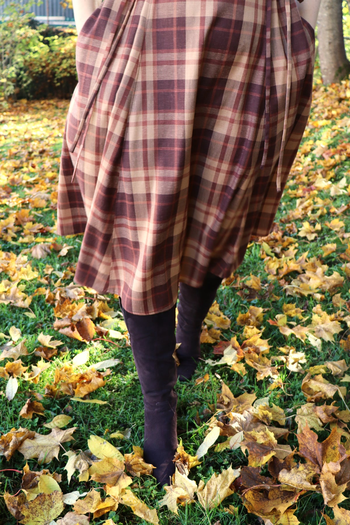 Tamara Dress Brown Plaid